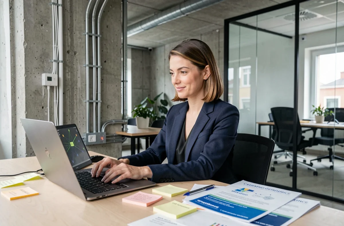 Consultante NowTeam gérant l'infogérance informatique d'une PME en Seine-et-Marne