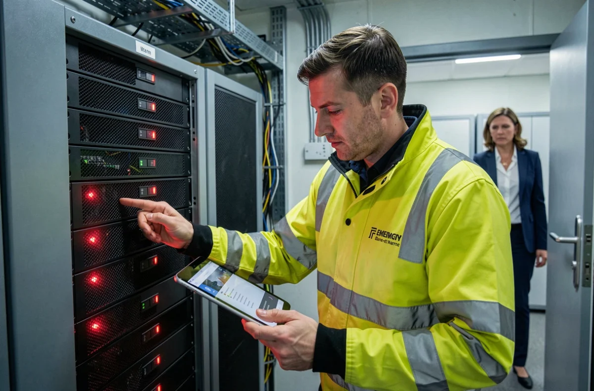 Technicien Stopcrash intervenant en urgence sur une panne informatique en Seine-et-Marne